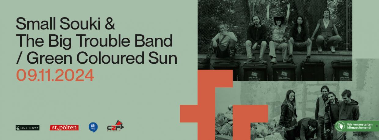 Small Souki & The Big Trouble Band, Green Coloured Sun Small Souki & The Big Trouble Band, Green Coloured Sun